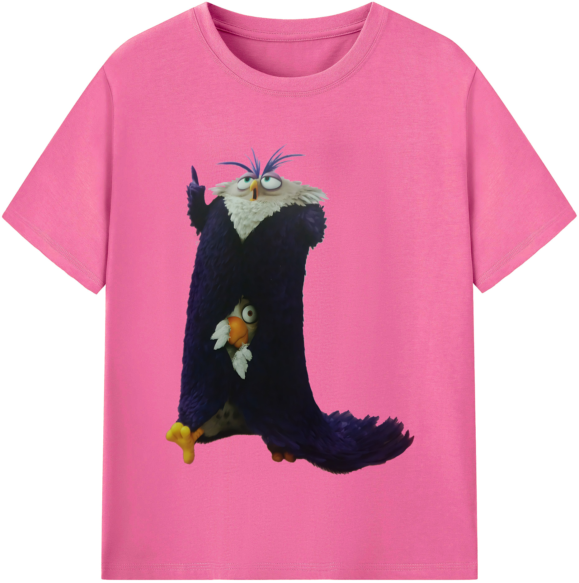 （画像用） Angry Birds アングリーバード レディースカジュアルプリントTシャツ（綿100％）